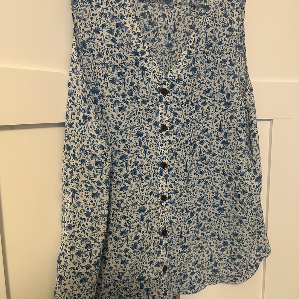 BloomChic Asymmetrical Blue tank